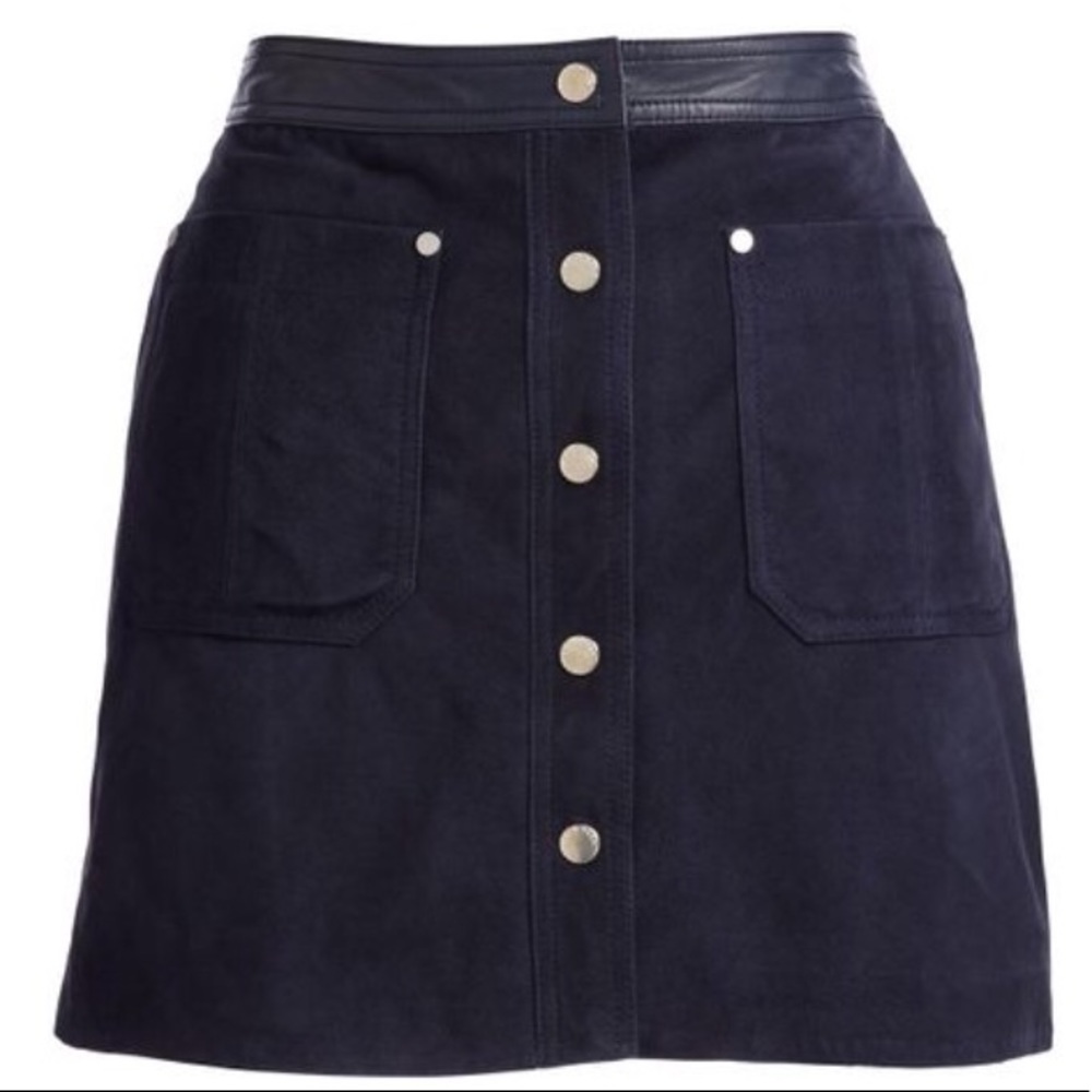 Rag & Bone Siggy suede skirt